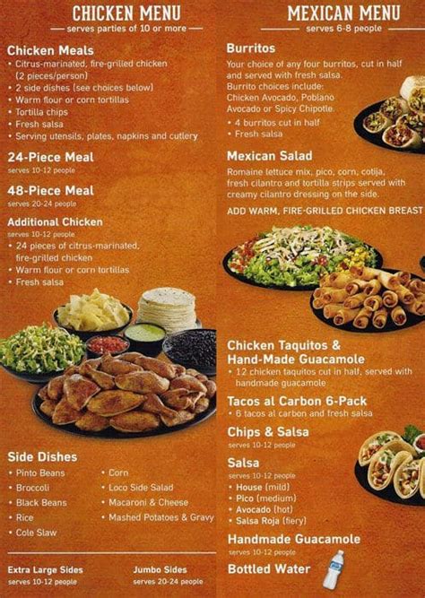 Menu pollo loco restaurant - In the competitive world of the restaurant industry, having an eye-catching and professional menu is crucial for attracting customers. However, creating a menu template from scratc...